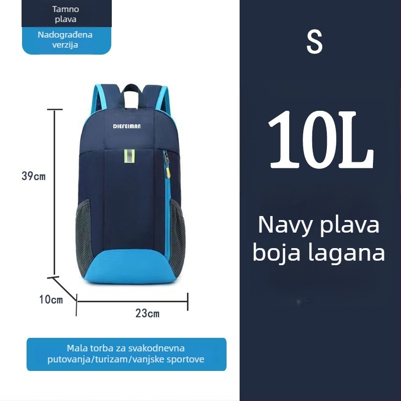 Dječji sportski ruksak za putovanja — ultralak dizajn; Oxford materijal; dob 6–12 godina; naramenice s zračnim jastucima (Oxford materijal; dob 6–12; ultralak dizajn; naramenice s zračnim jastucima)