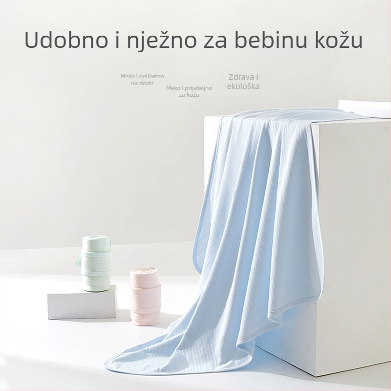 Deka za maženje za novorođenčad, punilo od čistog pamuka, pamuk materijal, jednobojni uzorak, pogodna za ljeto, proljeće i jesen, za bebe i malu djecu.
