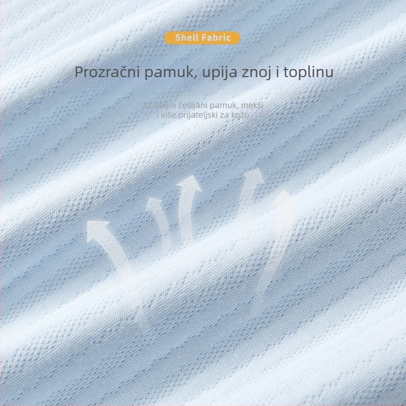 Deka za maženje za novorođenčad, punilo od čistog pamuka, pamuk materijal, jednobojni uzorak, pogodna za ljeto, proljeće i jesen, za bebe i malu djecu.