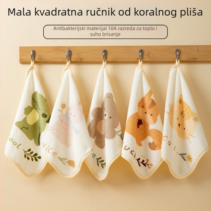 Beba antibakterijski ručnik od koralnog flisa, 150D, ravno tkanje