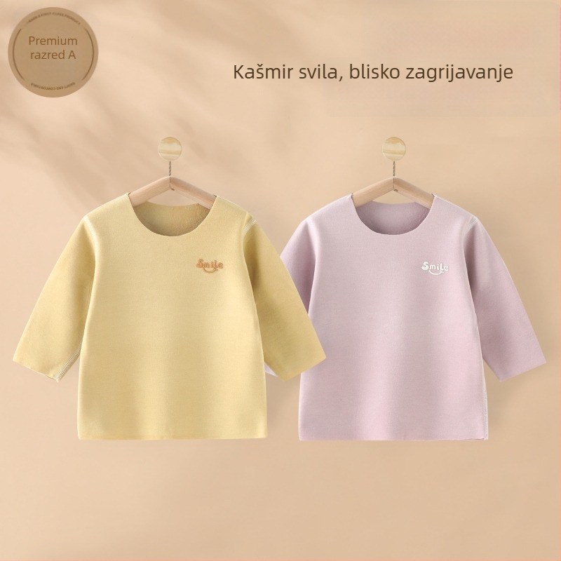 Dječje majice s dugim rukavima, unisex, okrugli izrez, akrilno vlakno 50,7%, mekan dodir (Unisex; Dugi rukavi; Okrugli izrez; Akrilno vlakno 50.7%; Mekan dodir)