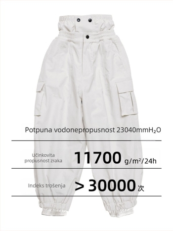 oddivski Dječje skijaške hlače za dječake i djevojčice, vodootporne 20000 mm, otporne na vjetar, prozračne, 3L najlon tkanina s poliesterom podstava