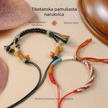DIY pletene narukvica od užeta - ručno pletena, etnički stil, unisex, zima 2025
