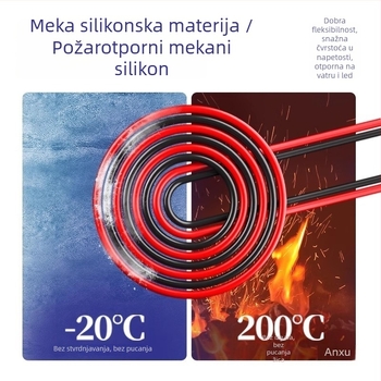 Probe olovka za multimetar s odvojivim vrhom od nehrđajućeg čelika, mekani silikon, otporan na visoke temperature, zamjenjiva igla