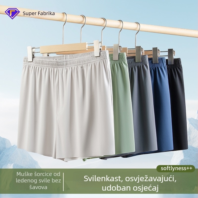 Muške pidžama hlače - Najlon tkanina 80-90% sadržaj, 51-60D pređa, brzo sušenje i prozračnost, srednji pojas, za sve sezone