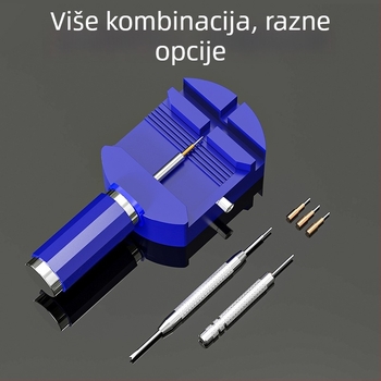 Set alata za satove za uklanjanje kaiša i podešavanje — alat za uklanjanje veza, vodootporan dizajn, 40-dijelni set, kućna upotreba