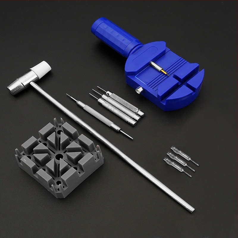 Set alata za satove za uklanjanje kaiša i podešavanje — alat za uklanjanje veza, vodootporan dizajn, 40-dijelni set, kućna upotreba