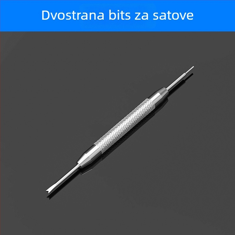 Set alata za satove za uklanjanje kaiša i podešavanje — alat za uklanjanje veza, vodootporan dizajn, 40-dijelni set, kućna upotreba