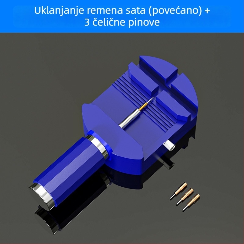 Set alata za satove za uklanjanje kaiša i podešavanje — alat za uklanjanje veza, vodootporan dizajn, 40-dijelni set, kućna upotreba