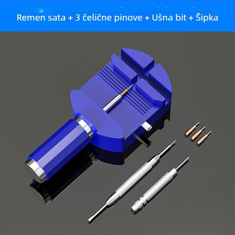 Set alata za satove za uklanjanje kaiša i podešavanje — alat za uklanjanje veza, vodootporan dizajn, 40-dijelni set, kućna upotreba