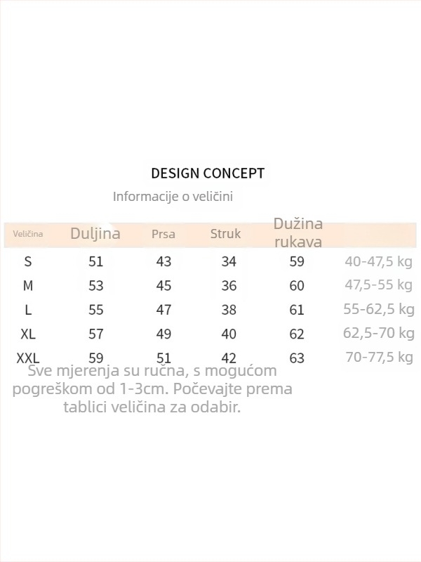Ženska sportska jakna od najlona i spandeksa, uski kroj, stojeći ovratnik sa zipom, dugi rukavi, duljina 50–65 cm