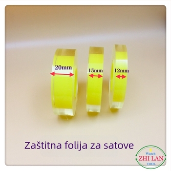 Zilan zaštitni film za satove – PVC, 1 komad, za popravak satova, standard Nacionalni sustav