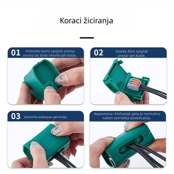Gelom punjena vodootporna kutija za kabelske terminale za vanjsku podzemnu upotrebu