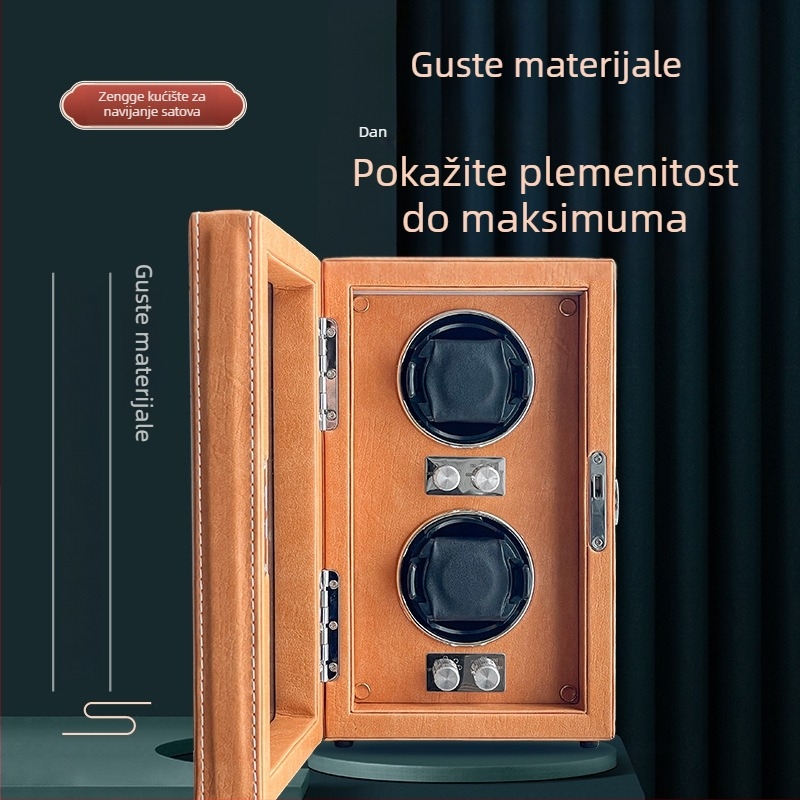 Navijač mehaničkih satova za kućnu upotrebu, s automatskim rotatorom i okretna kutija za pohranu
