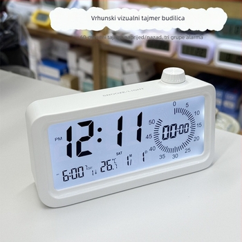 Studentski vizualni timer sat za dnevni boravak s dvostrukim zaslonom, moderan budilnik za djecu