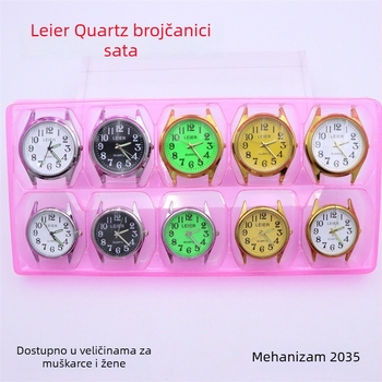 Reer kvarcni sat s 2035 mehanizmom za muškarce i žene, analogni brojčanik, svijetli u tami