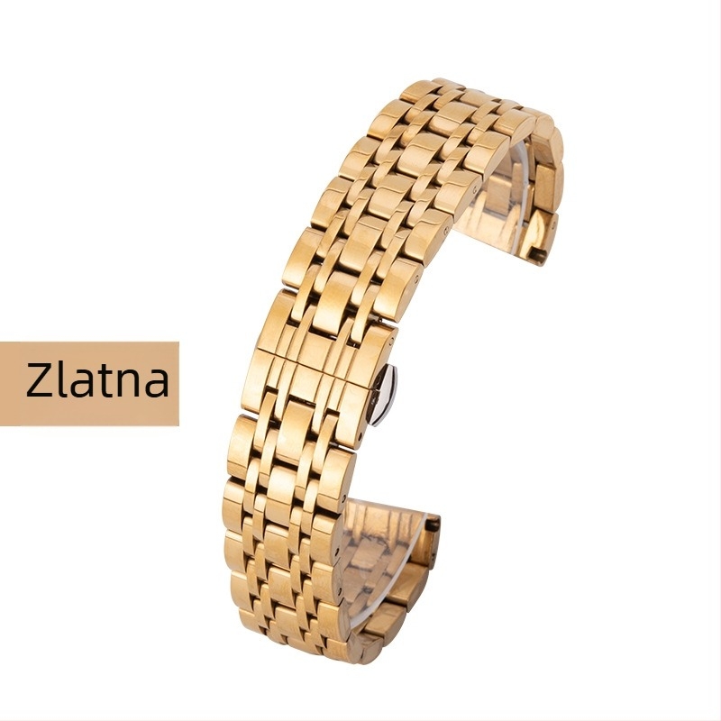 Remen za sat od nehrđajućeg čelika s kopčom leptir, Seven-Bead Starry Sky stil