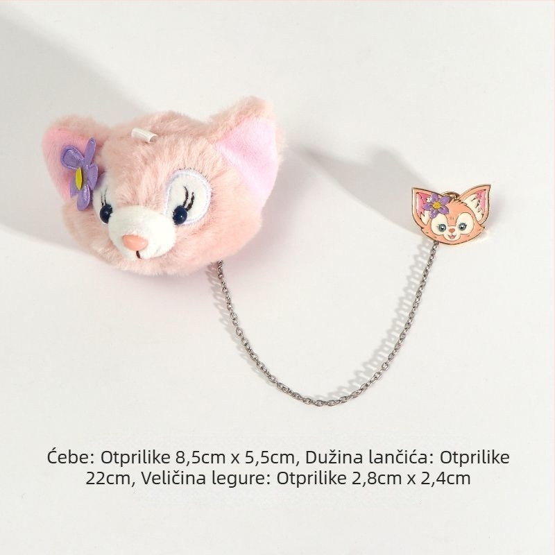 Broš s dinosaurusom, plišanim Pikachu, tigrom i pandom — cinkov legura, elektrogalvanizacija, INS stil, unisex