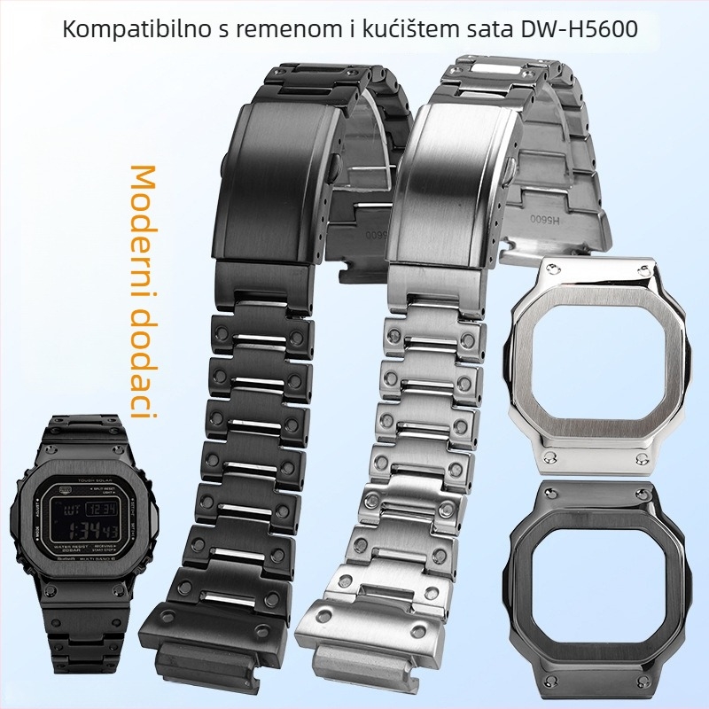 Hendry Casio serija DW-H5600 mali kvadratni kućište i remen od nehrđajućeg čelika