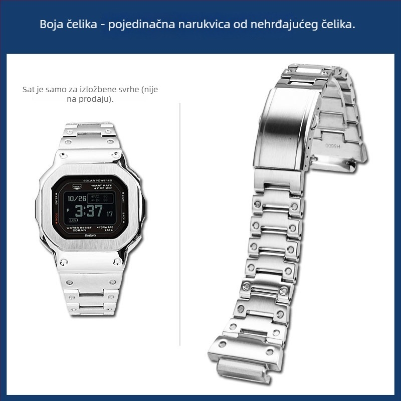 Hendry Casio serija DW-H5600 mali kvadratni kućište i remen od nehrđajućeg čelika