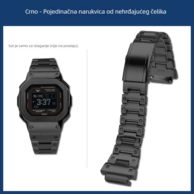 Hendry Casio serija DW-H5600 mali kvadratni kućište i remen od nehrđajućeg čelika