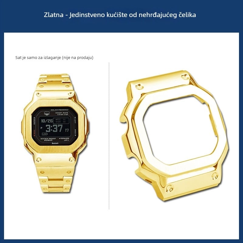Hendry Casio serija DW-H5600 mali kvadratni kućište i remen od nehrđajućeg čelika