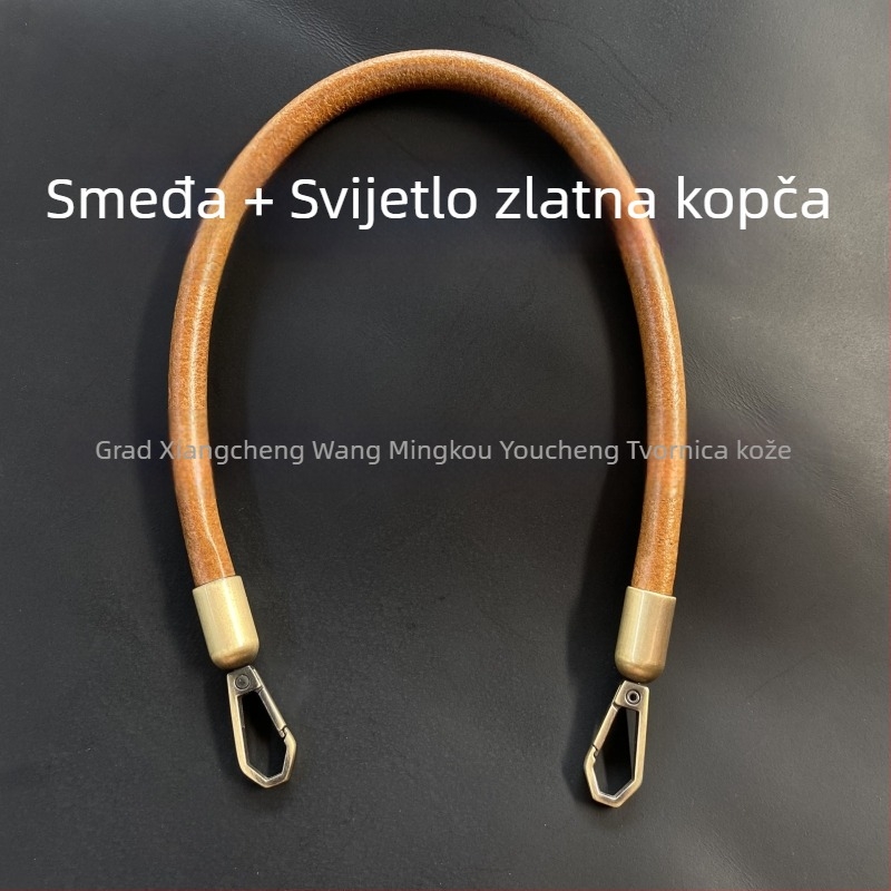 Remen za torbicu – prirodna koža, prvi sloj bikove kože, otporan na trošenje, model YC-62, stil: mix‑and‑match estetika