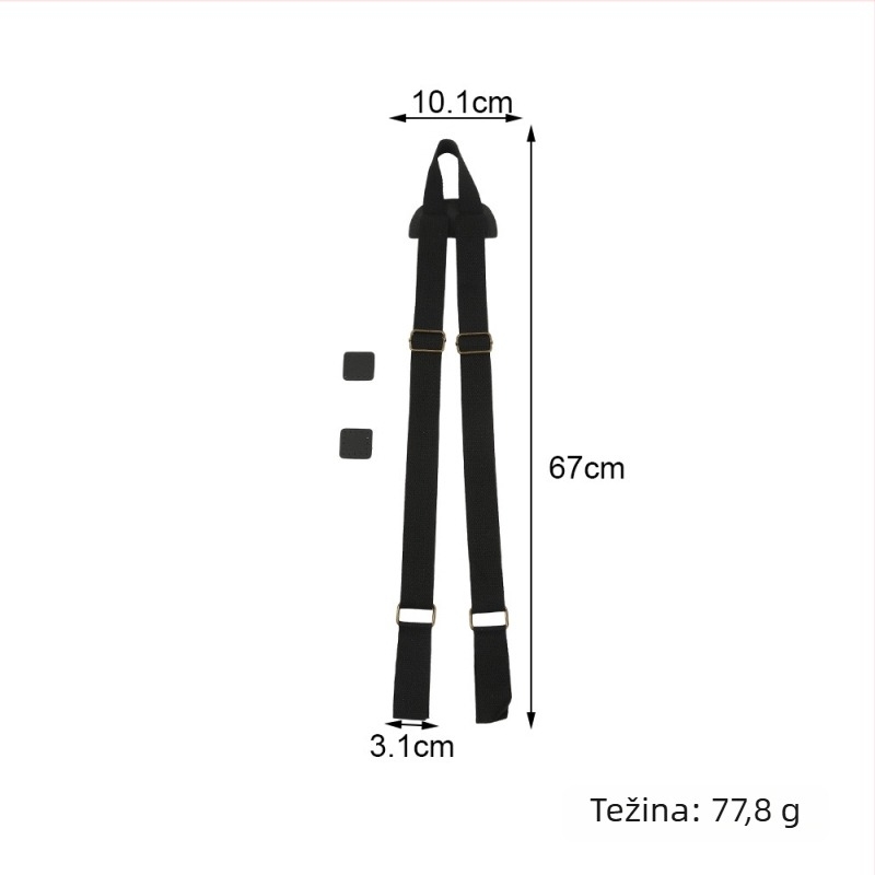 Remen za torbu / ramenski pojas, PU materijal, gradski minimalistički stil, jednobojni dizajn, jesen 2025
