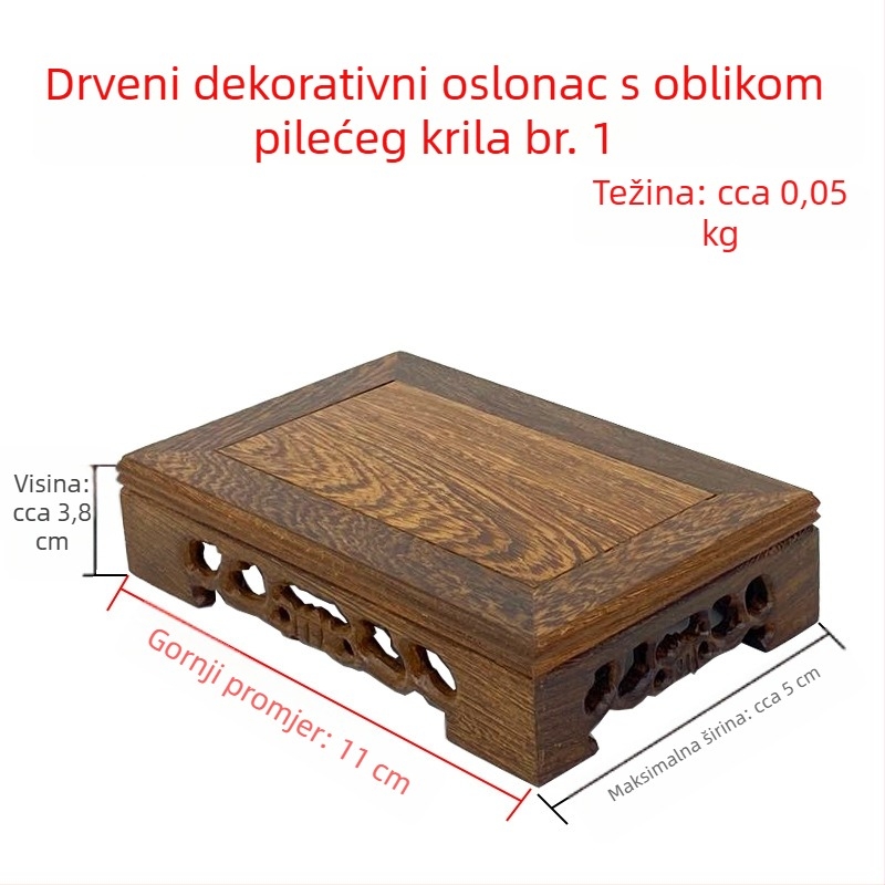 Klasična drvena osnova za skulpturu s prilagođenom obradom, rezbarenje – drvo, pogodna za Buddhu statuu i ukrasne predmete