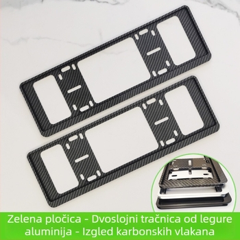 Okvir za registarsku pločicu automobila, aluminijska legura, kompatibilan s M817