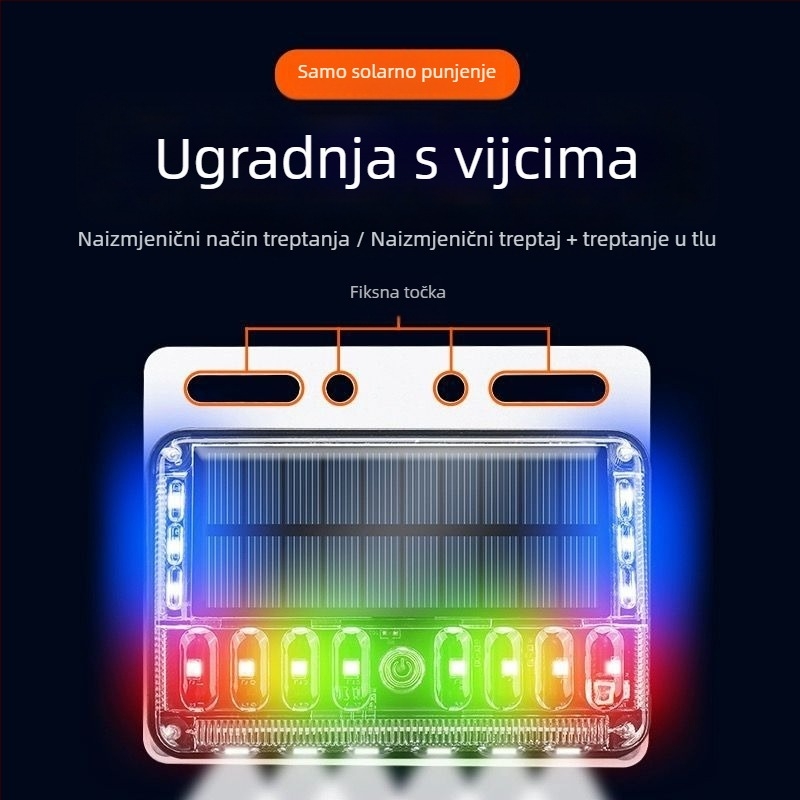 LED svjetlo za maglu za vozila – četvrtu generaciju dodirno solarno stroboskopno svjetlo; LED izvor; vijek trajanja 50 000 sati; pogodna za velike kamione, poluprikolice, prikolice, viljuškare, autobuse i motocikle