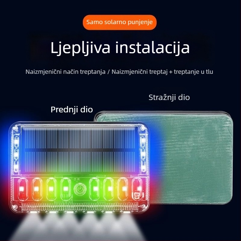 LED svjetlo za maglu za vozila – četvrtu generaciju dodirno solarno stroboskopno svjetlo; LED izvor; vijek trajanja 50 000 sati; pogodna za velike kamione, poluprikolice, prikolice, viljuškare, autobuse i motocikle