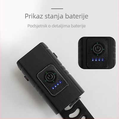 Prednje svjetlo za bicikl T6 s prikazom snage; kratki i dugi snop, USB punjenje (Marka: DTUCYCLE East; Privatna oznaka: Da; Prilagodba obrade: Ne; Uvoz: Ne)