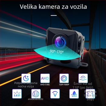 Zadnja kamera za kamion, vodootporna, 1080p AHD, noćno vid, široki kut