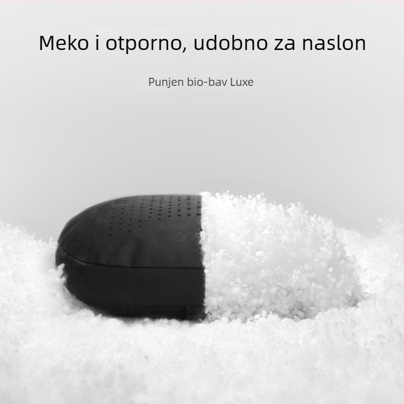 Automobilski jastučić za vrat s perforiranim prozračnim materijalom i punjenjem od sintetičkih vlakana, univerzalna kompatibilnost
