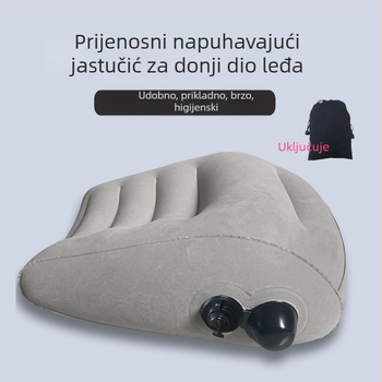 Naduvljiva lumbalna jastučnica s PVC flokiranom površinom, model MF1025, prilagodljivo, težina 0.19 kg