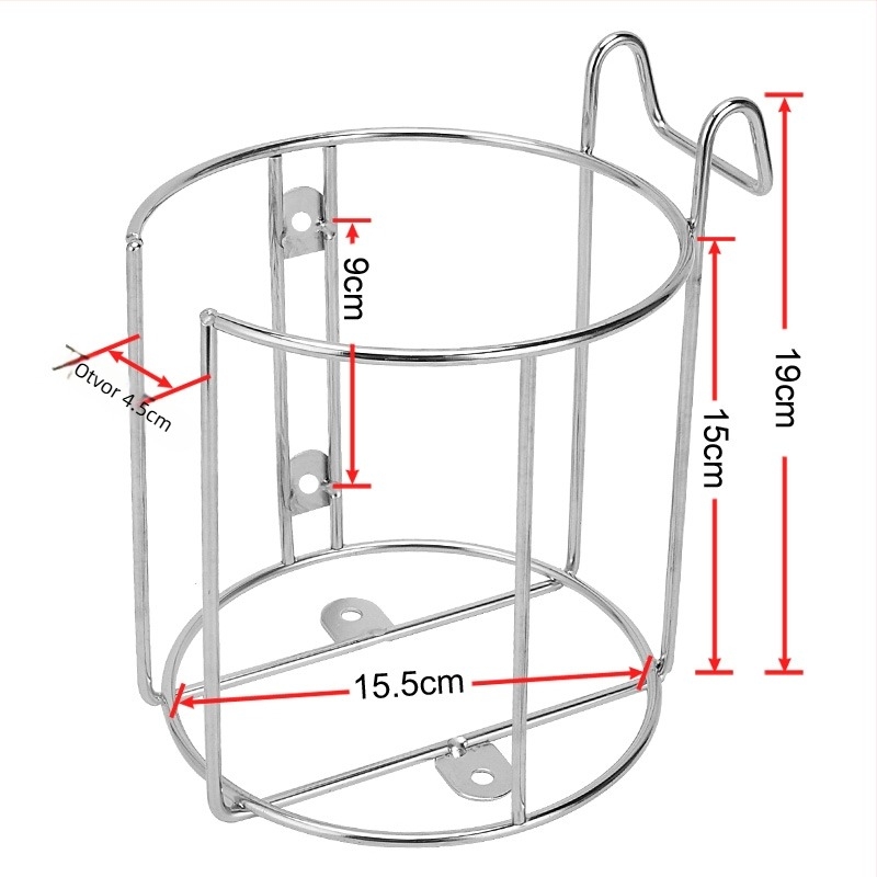 Metalni držač čaša u automobilu s izolacijom, montaža na stražnji dio sjedala, bez prilagodbe
