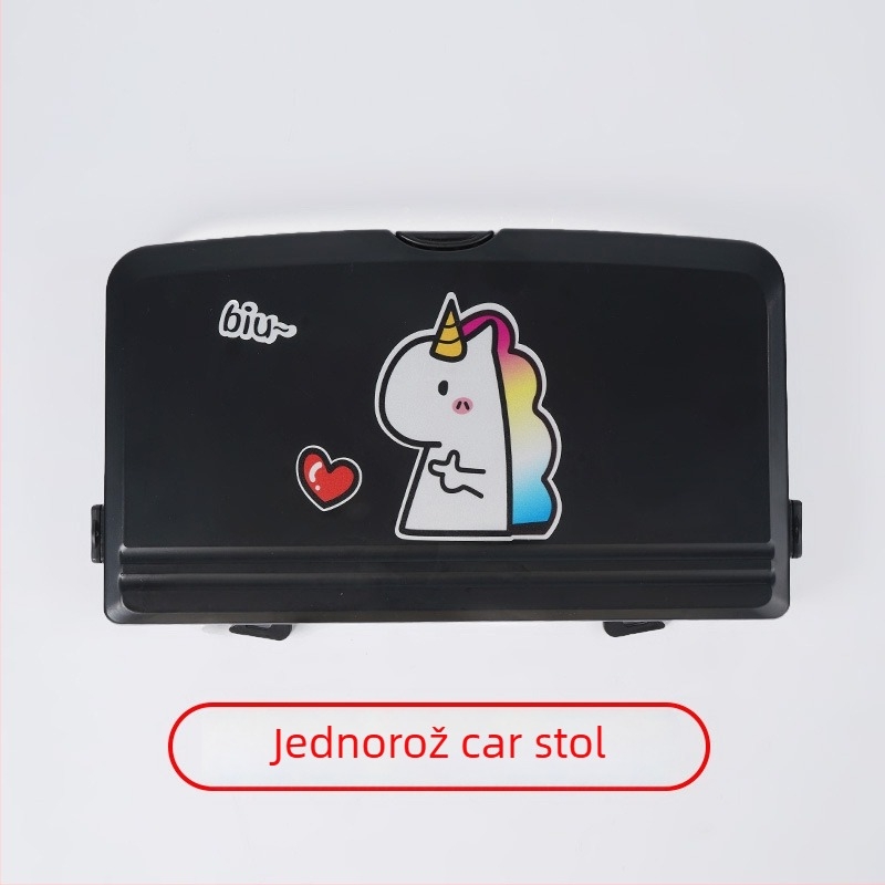 Sklopivi stol za jelo za stražnje sjedalo automobila s prostorom za pohranu - McLaren E-21qw, umjetna ploča, ugrađena montaža, funkcija: preklop