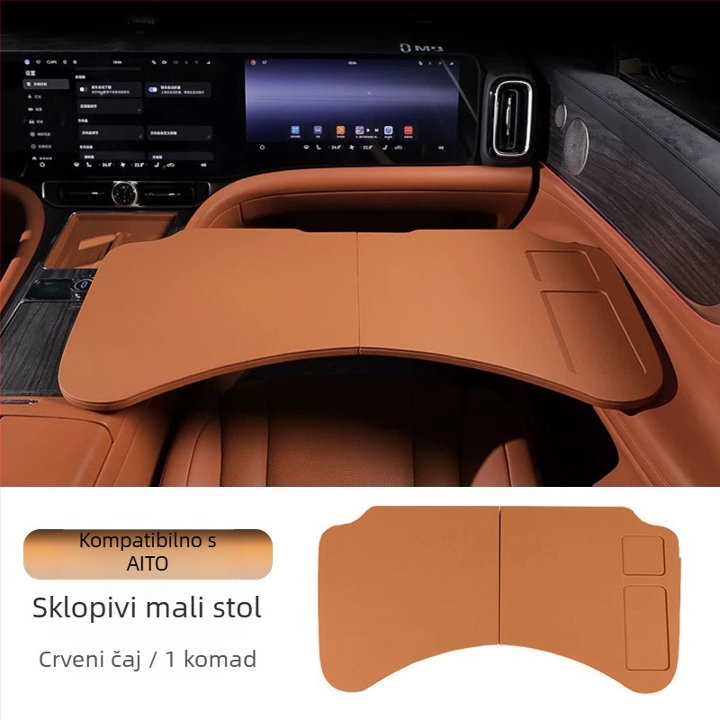 Sklopivi stol u automobilu za prednja i stražnja sjedala — višenamjenski za ured i objedovanje; materijal: drvo i drugi; ugradnja: na zid; univerzalna kompatibilnost