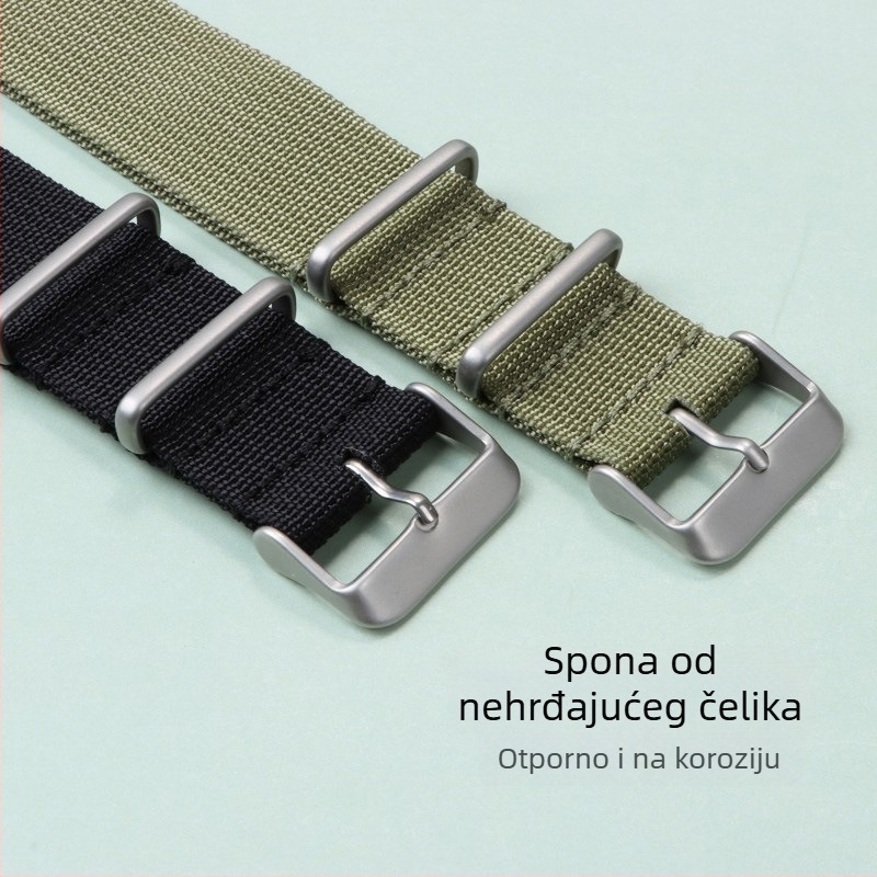 NATO remen od platna za Samsung One sat — Porijeklo Guangzhou; Jesen 2024; Stil vintage, literarni, francuski retro