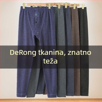 Muške besprijekorne tople termo hlače od akrilne tkanine, gustoće 251–300 g/m2, pune duljine