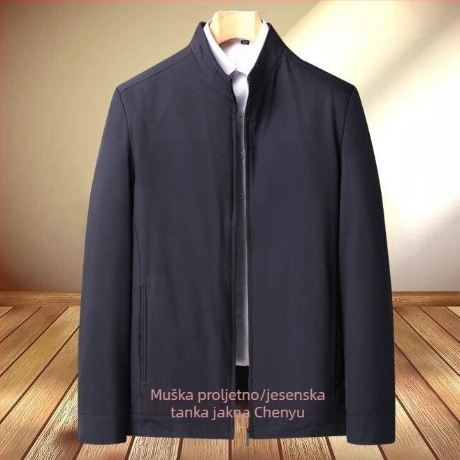 Lagana muška jakna za proljeće i jesen za starije muškarce, casual stil