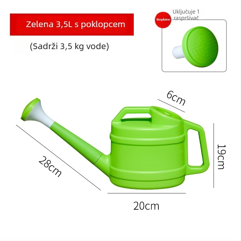 Lijevka za zalijevanje s debelim dugim vrhom, plastična