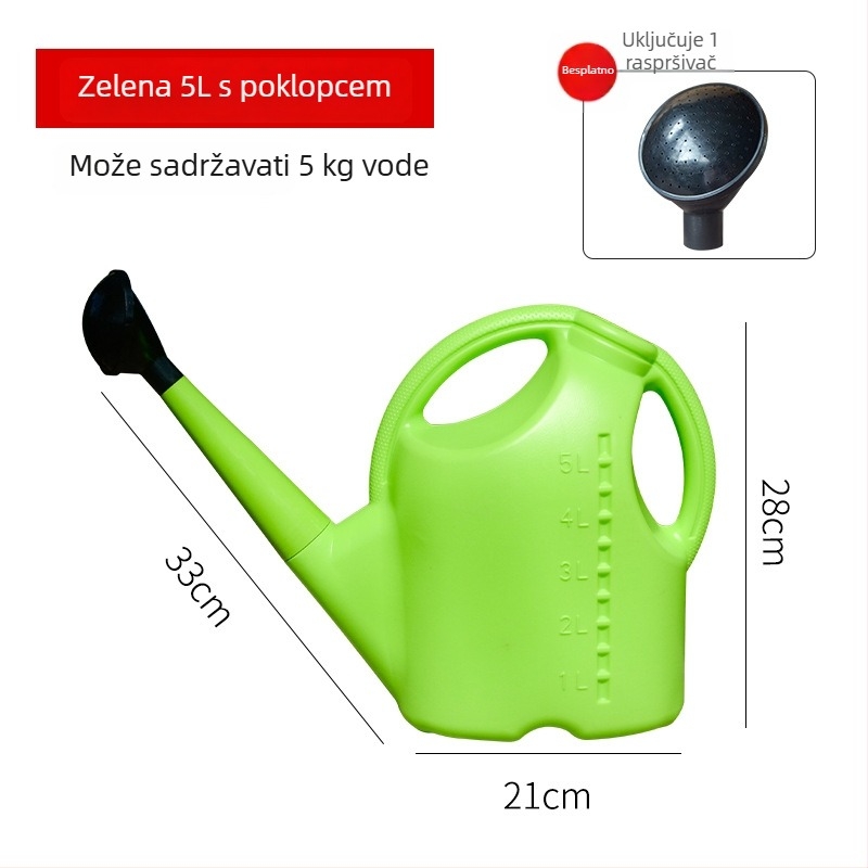 Lijevka za zalijevanje s debelim dugim vrhom, plastična