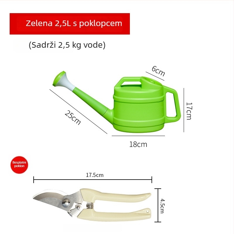 Lijevka za zalijevanje s debelim dugim vrhom, plastična