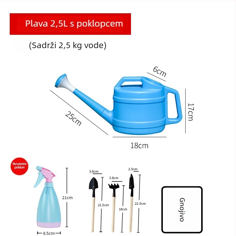 Lijevka za zalijevanje s debelim dugim vrhom, plastična
