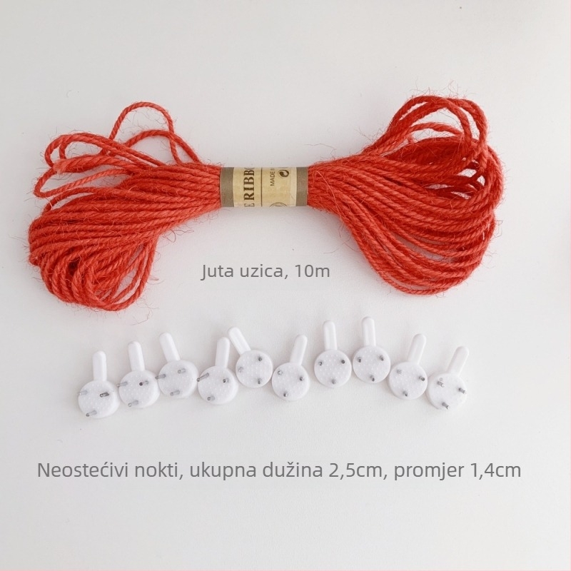 Drvena klipsa za fotografije s konopnim užetom za zidni prikaz – pogodna za sobu i učionicu. Marka: Other; Materijal: Drvo; Tip proizvoda: Hand ledger.