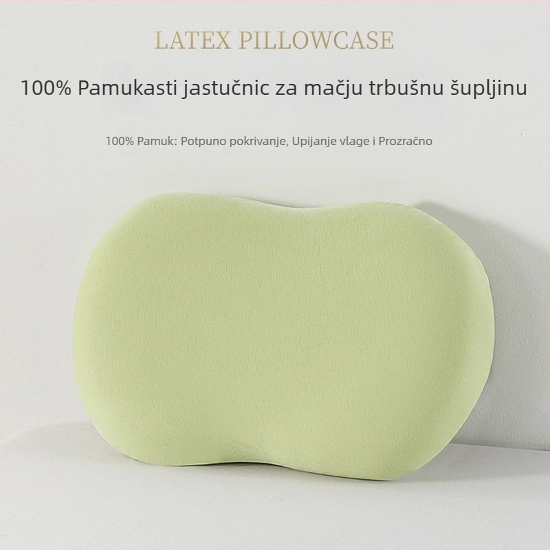 Jastučnica s mačjim trbusom - jednostavna tkanina, 100% pamuk, reaktivno ispisivanje i bojanje, moderni minimalistički stil