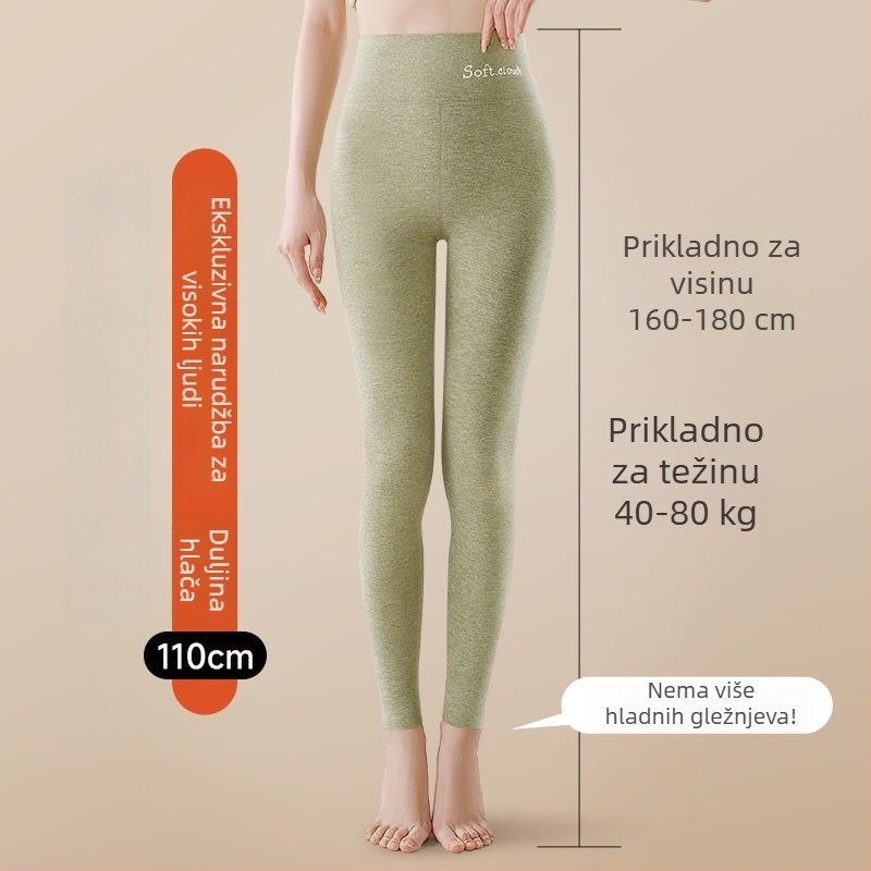 All-in-one hlače od debelog poliestera, glavni udio tkanine 90–95%, uski kroj, duljina hlača.