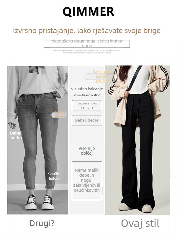Yueyi ženske casual hlače, blago širećih krojeva, elastičan pojas, Rayon tkanina s 50–70% pamuka i 30–50% poliestera, mikroelastične